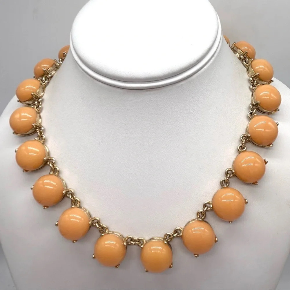 J. Crew Peach Bauble Necklace